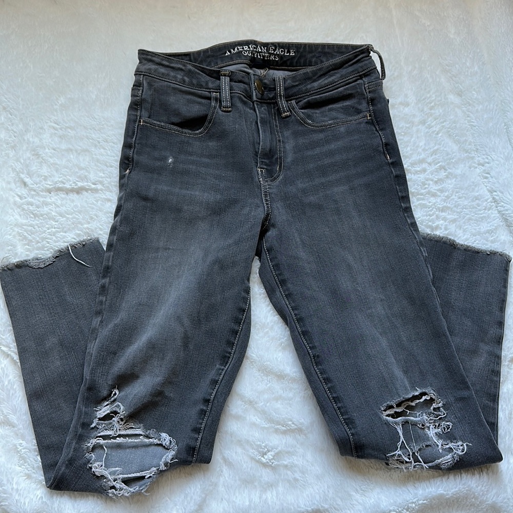 American Eagle Hi-Rise Cropped Jeggings - Sz: 2 Reg